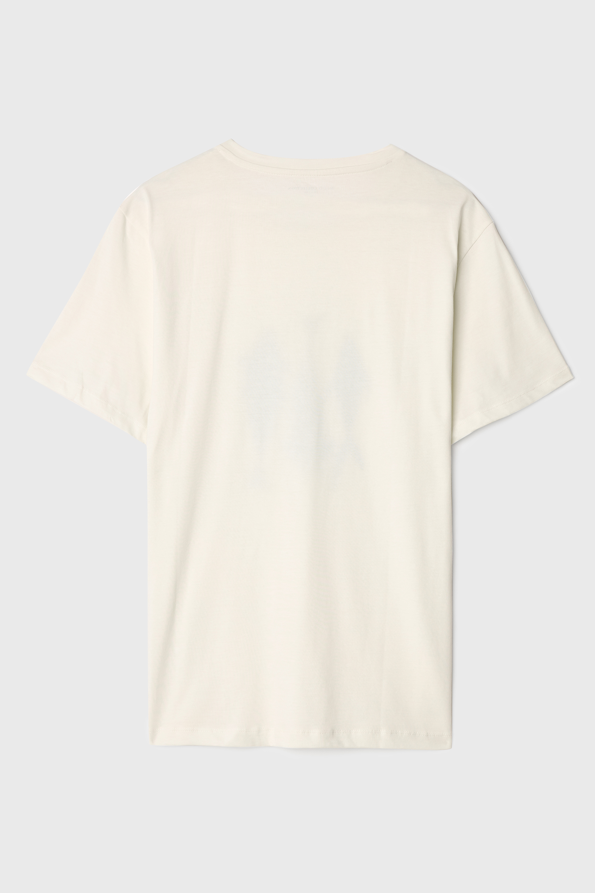 BASKILI BİSİKLET YAKA T-SHIRT