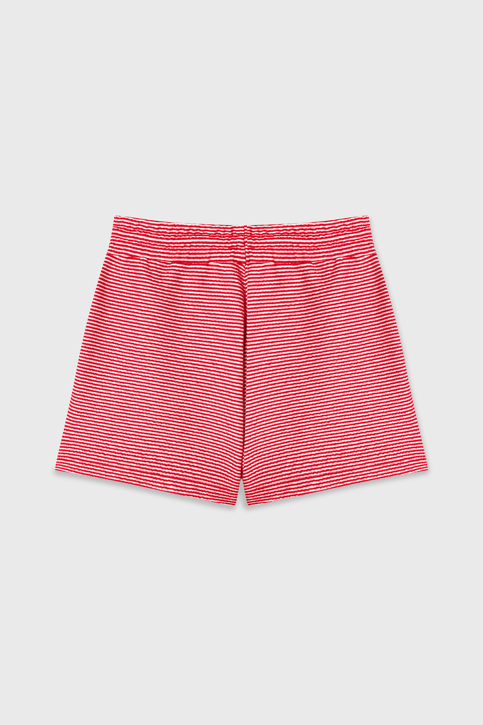 ÇİZGİLİ BELİ BAĞLAMALI MİNİ ŞORT
