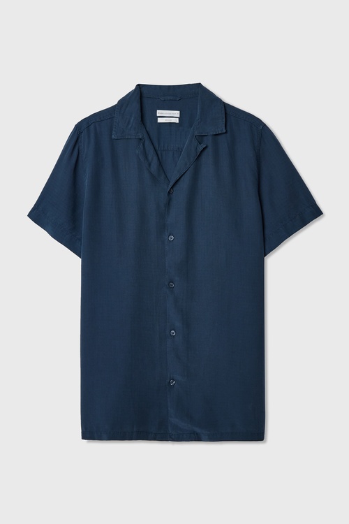  REGULAR FIT RESORT YAKA KISA KOLLU LİYOSEL GÖMLEK