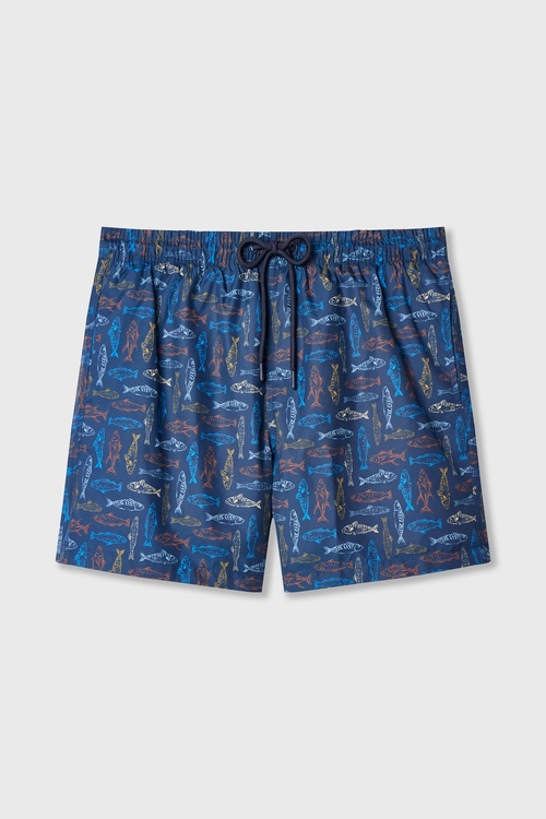  BASKILI BAĞLAMALI DENİZ ŞORTU