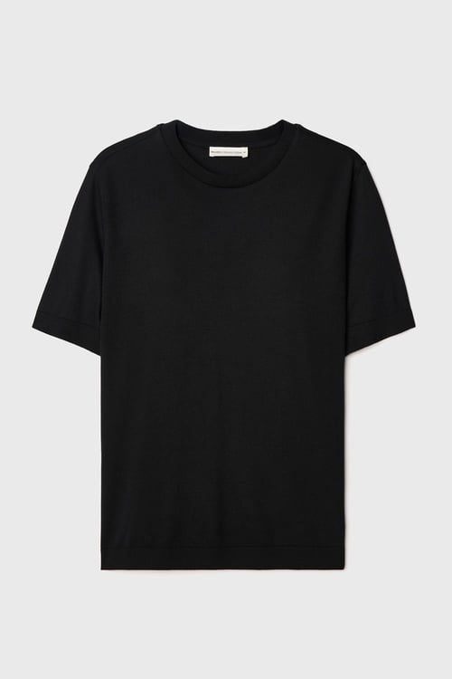 BİSİKLET YAKA KISA KOLLU KAZAK