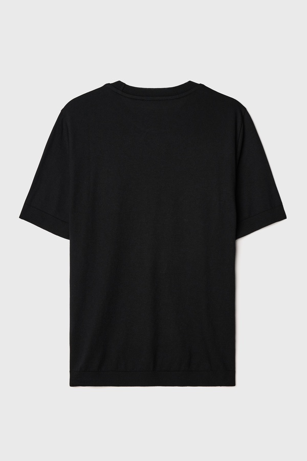 BİSİKLET YAKA KISA KOLLU KAZAK