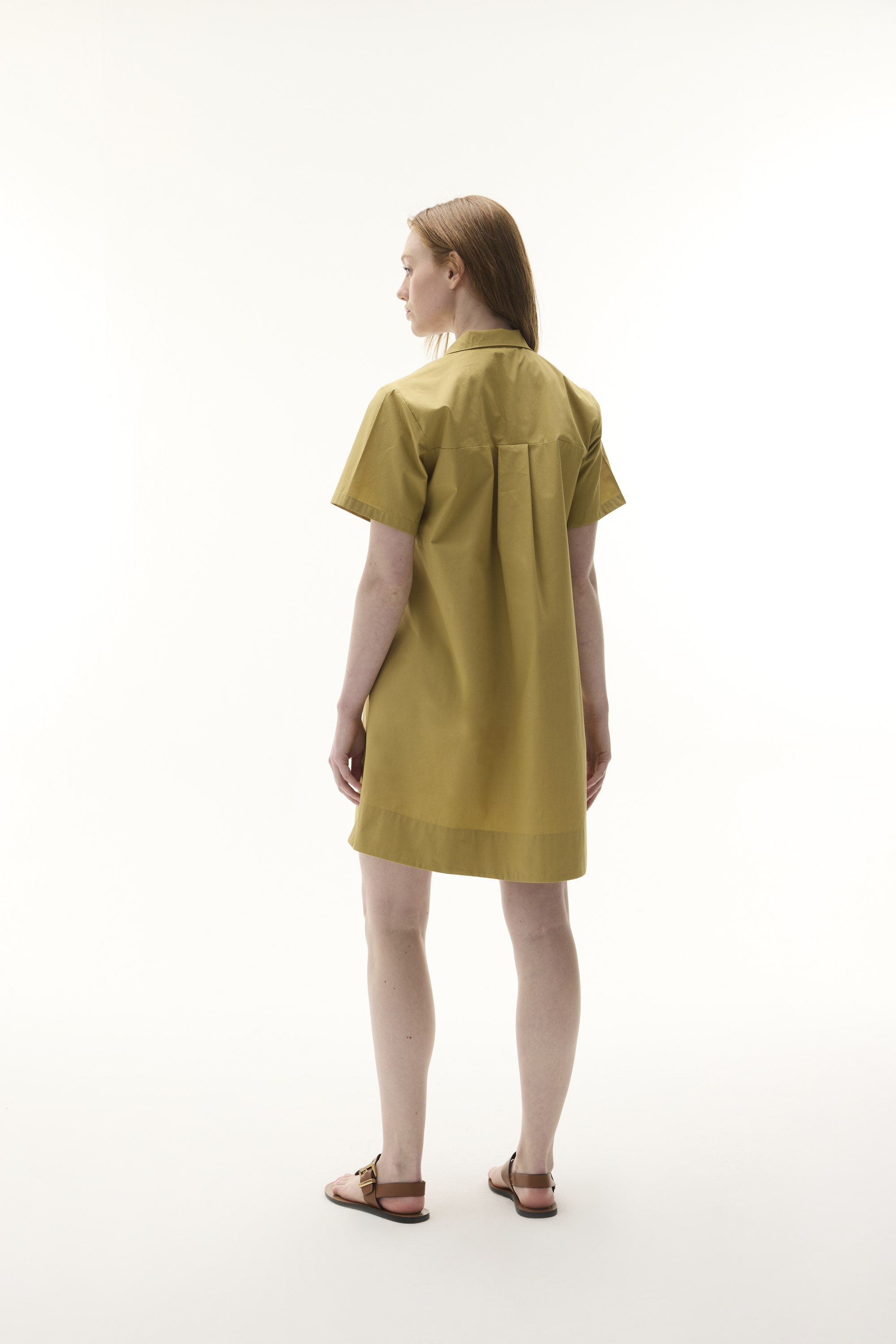 A FORM GÖMLEK YAKA MİNİ ELBİSE