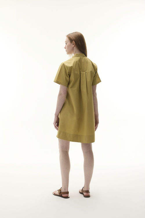  A FORM GÖMLEK YAKA MİNİ ELBİSE