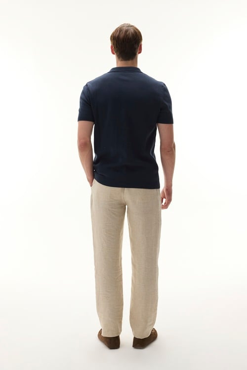  ÇİZGİLİ REGULAR FIT KISA KOLLU TRİKO GÖMLEK