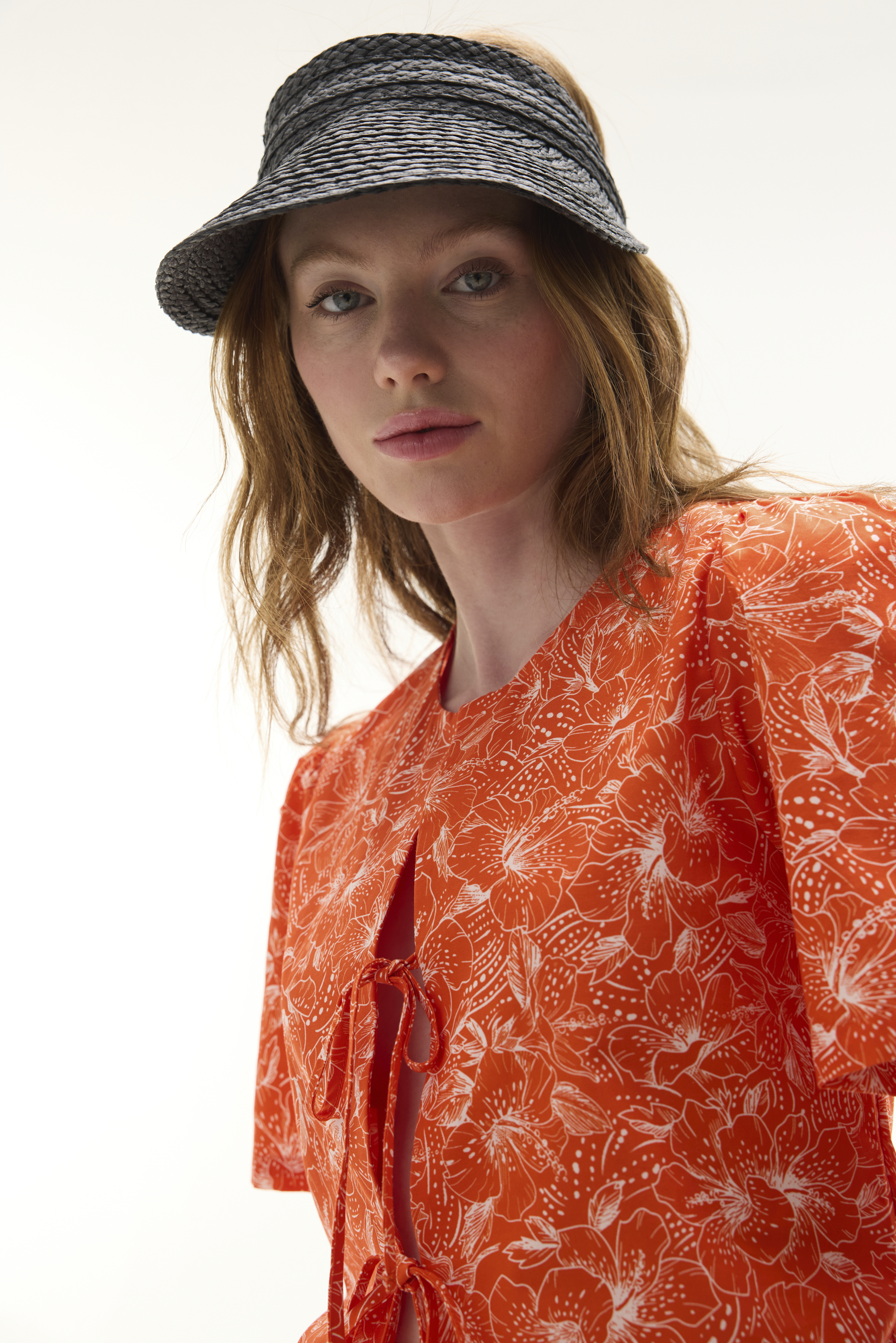 BASKILI BAĞLAMALI BLUZ