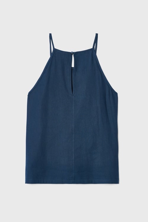  KOLSUZ ASKILI KETEN KARIŞIMLI BLUZ