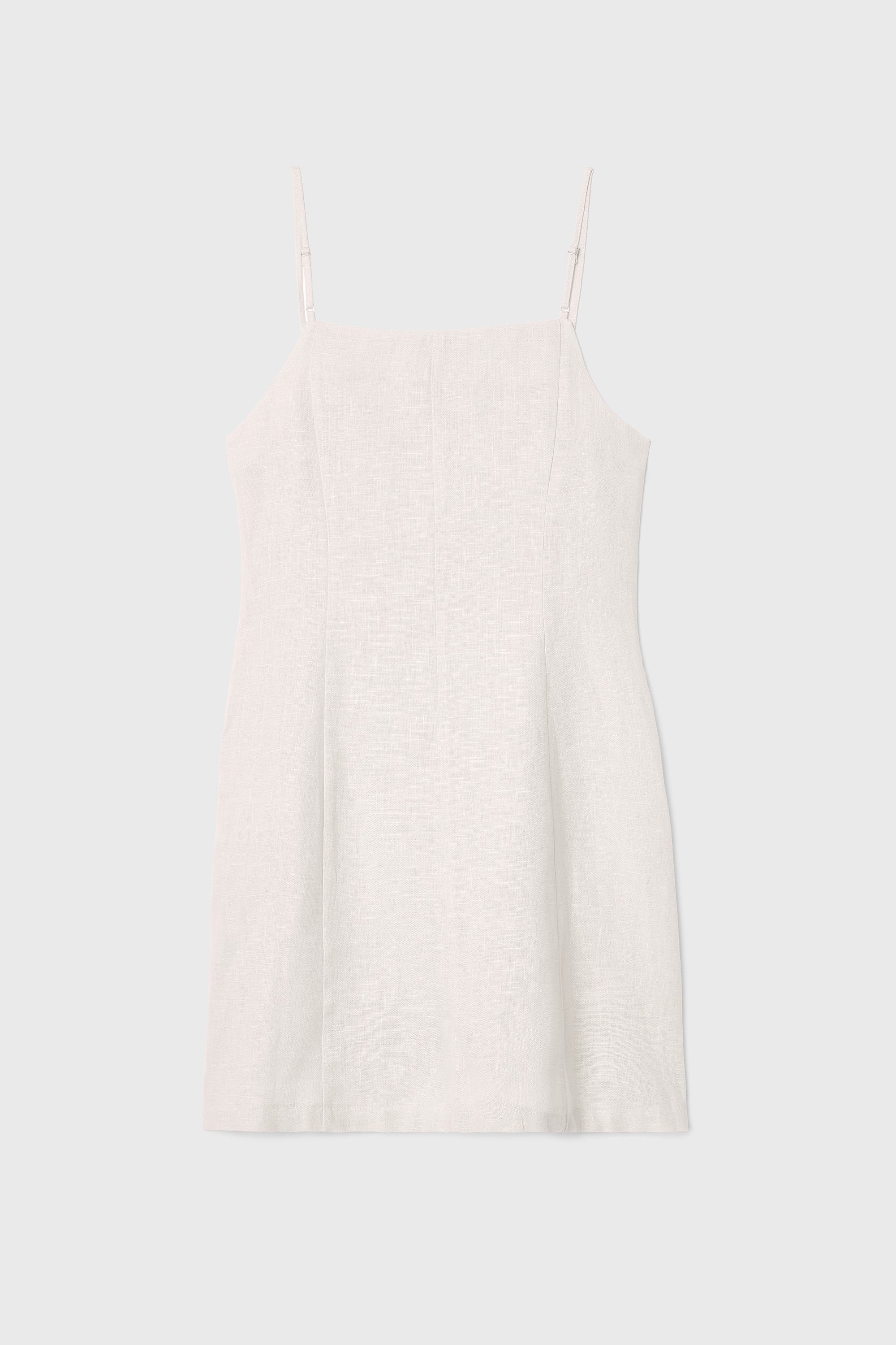 A FORM KOLSUZ MİNİ KETEN ELBİSE