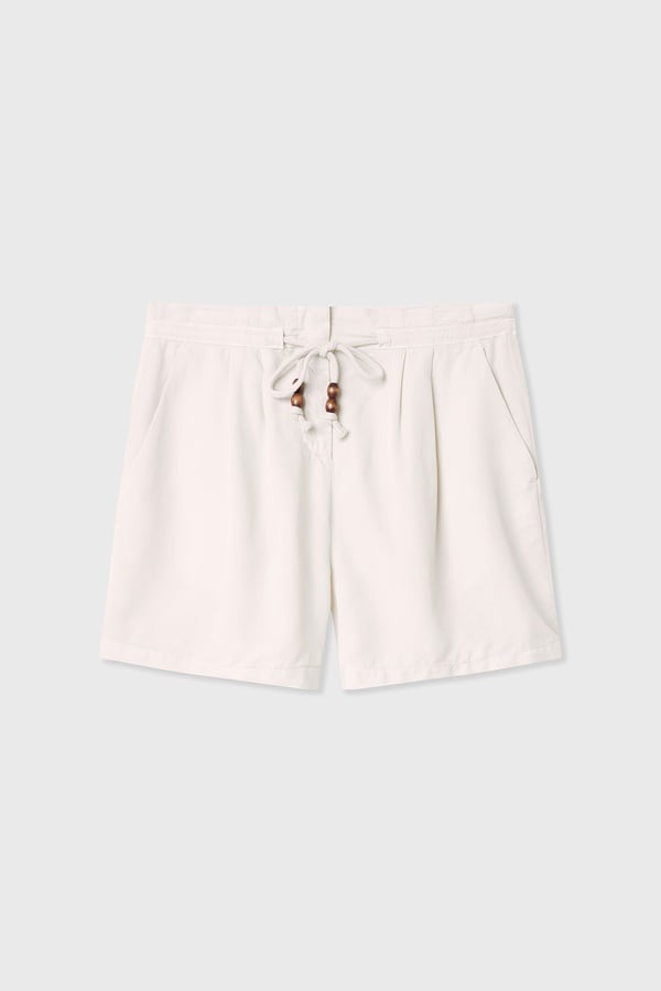 BELİ BAĞLAMALI KISA ŞORT