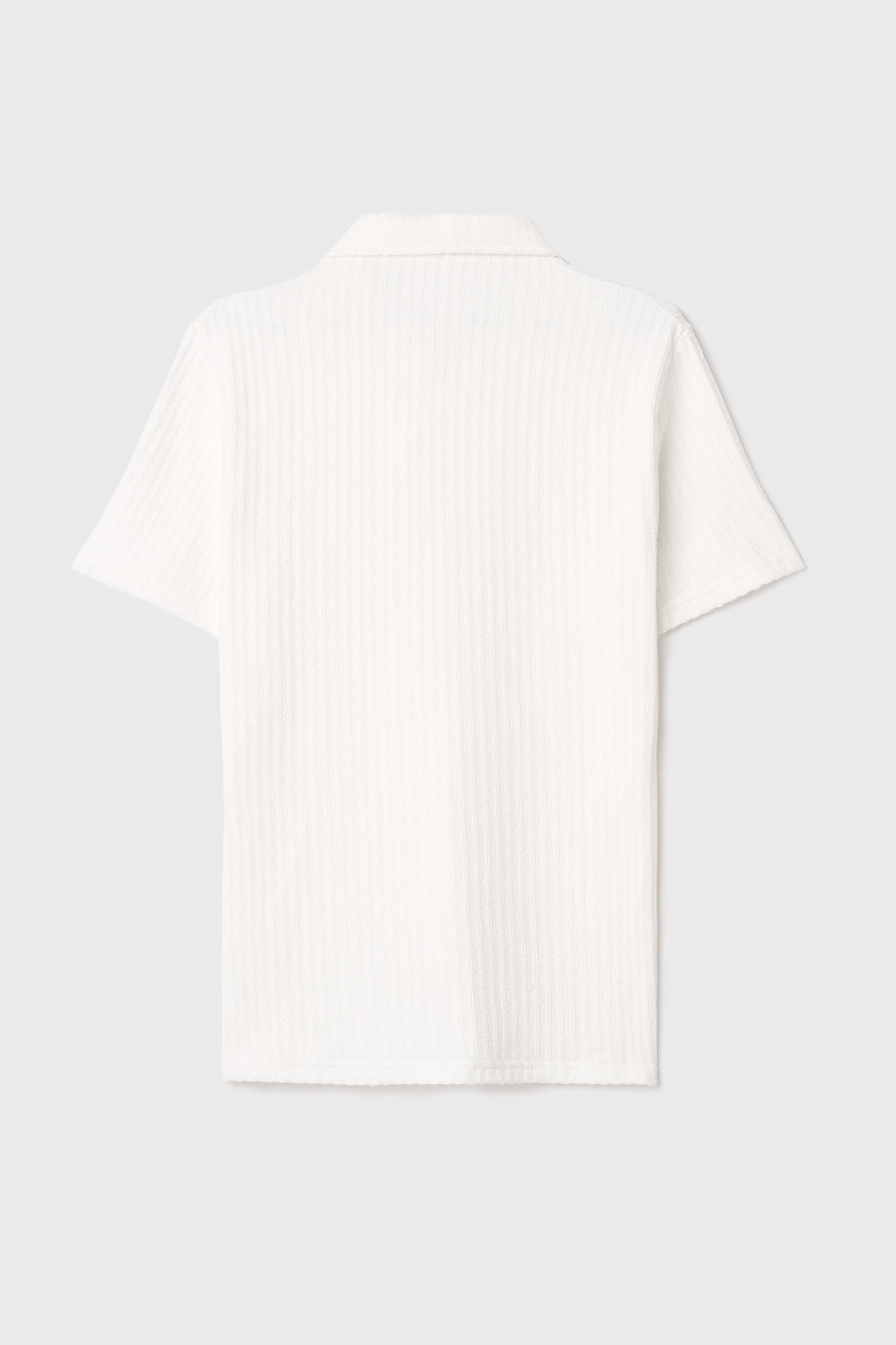 ÇİZGİLİ DOKULU POLO YAKA T-SHIRT