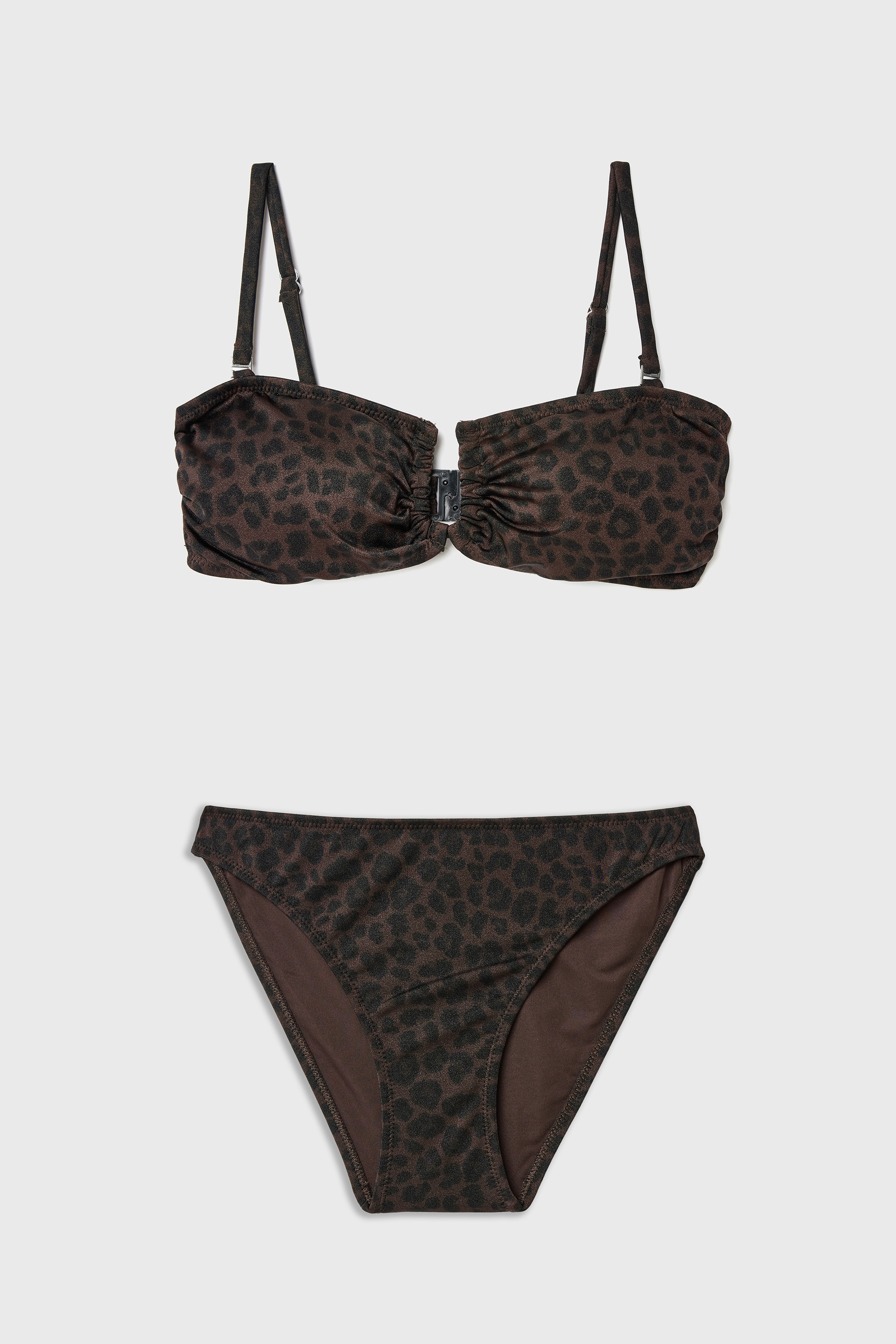 LEOPAR DESENLİ BİKİNİ ÜSTÜ