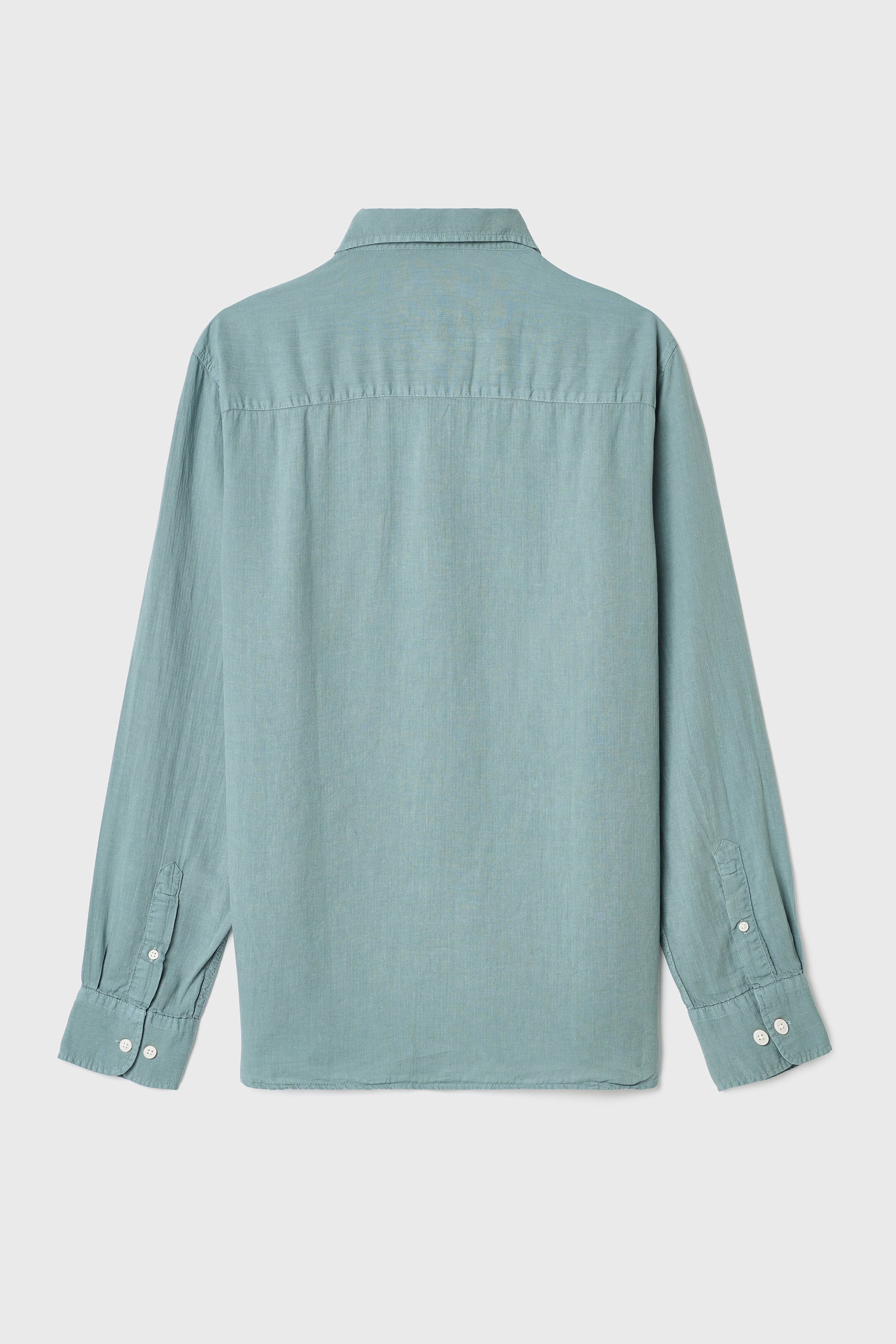 KETEN KARIŞIMLI REGULAR FIT UZUN KOLLU GÖMLEK