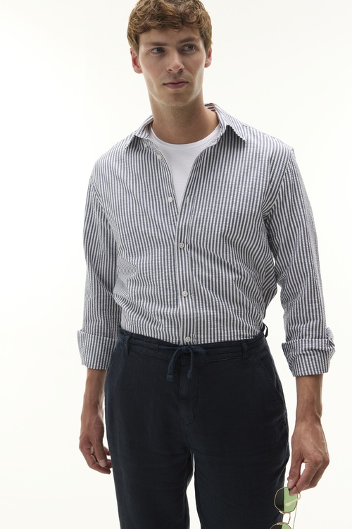 ÇİZGİLİ REGULAR FIT UZUN KOLLU GÖMLEK