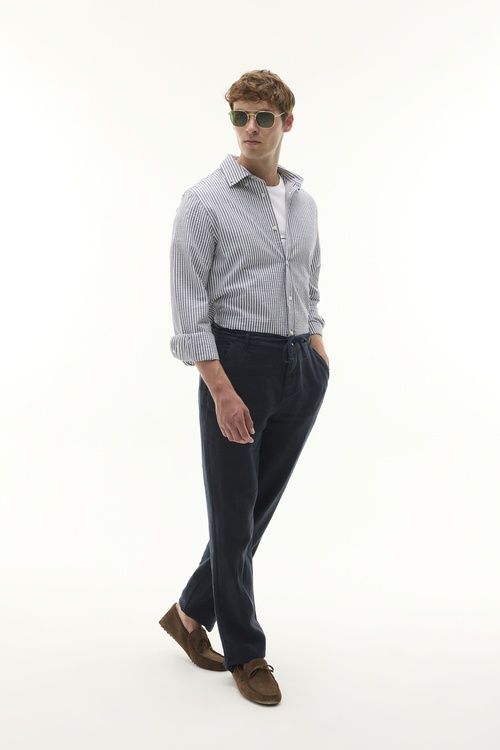 ÇİZGİLİ REGULAR FIT UZUN KOLLU GÖMLEK