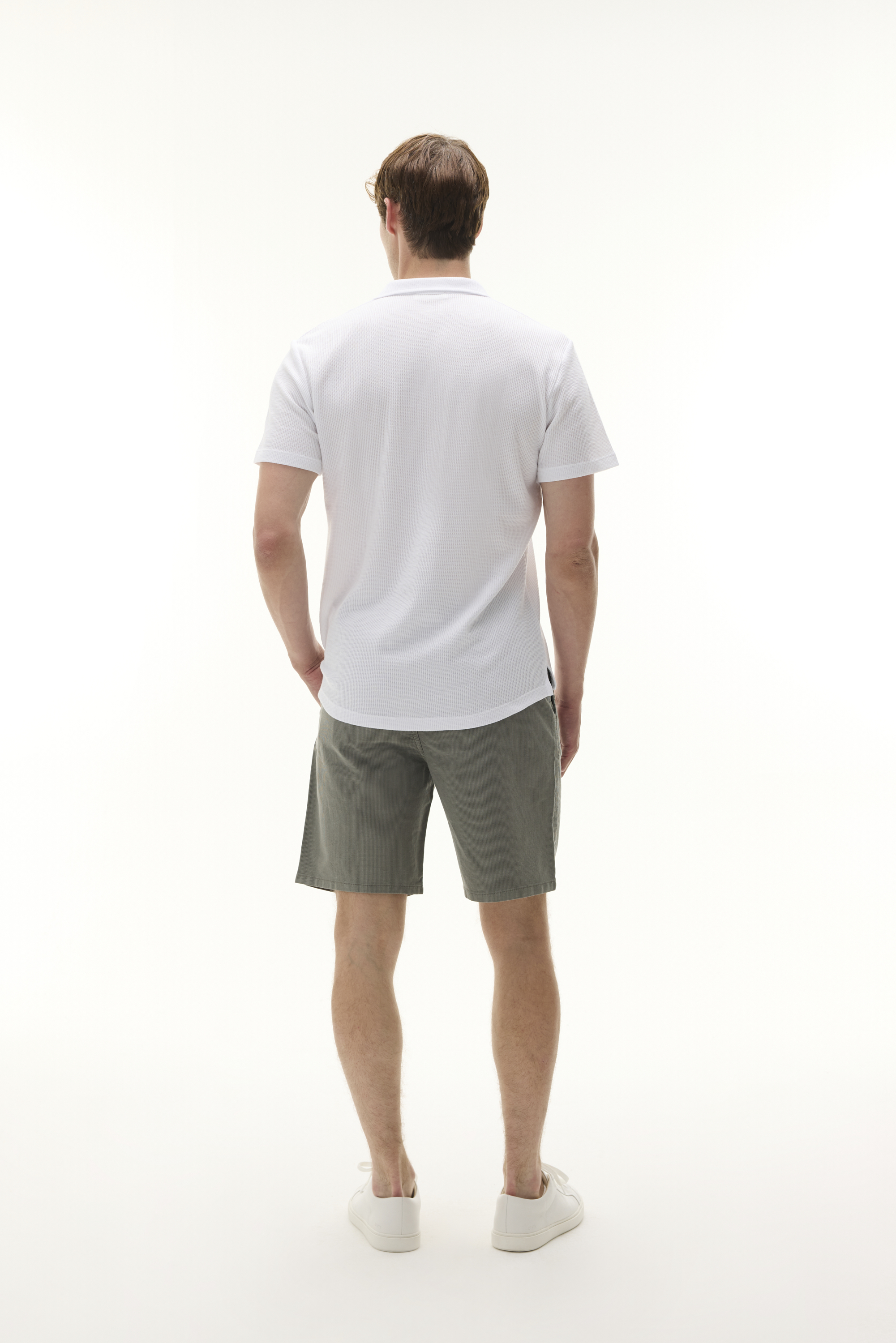 TEKSTÜRLÜ BELİ BAĞLAMALI ŞORT