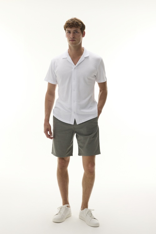  TEKSTÜRLÜ BELİ BAĞLAMALI ŞORT