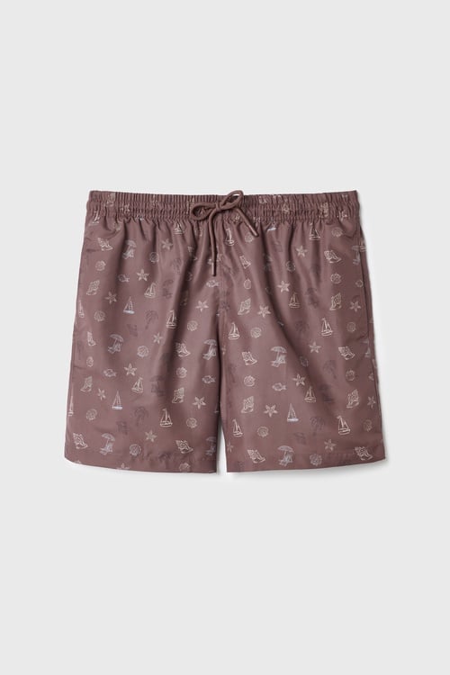  BASKILI İPLİ DENİZ ŞORTU