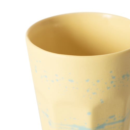  HANDMADE SARI ESPRESSO FİNCANI -110 ML