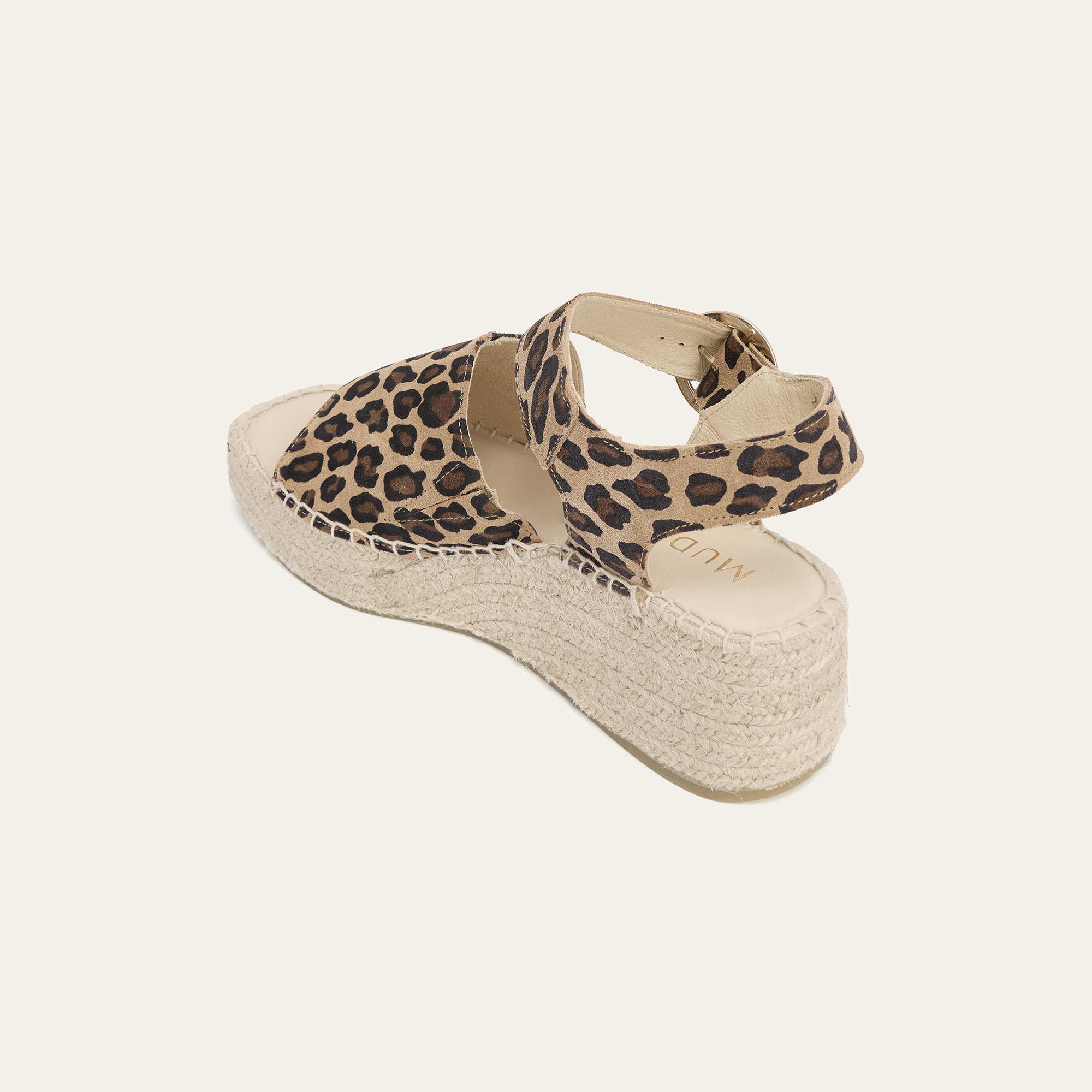 DESENLİ DOLGU TOPUK HAKİKİ DERİ SANDALET