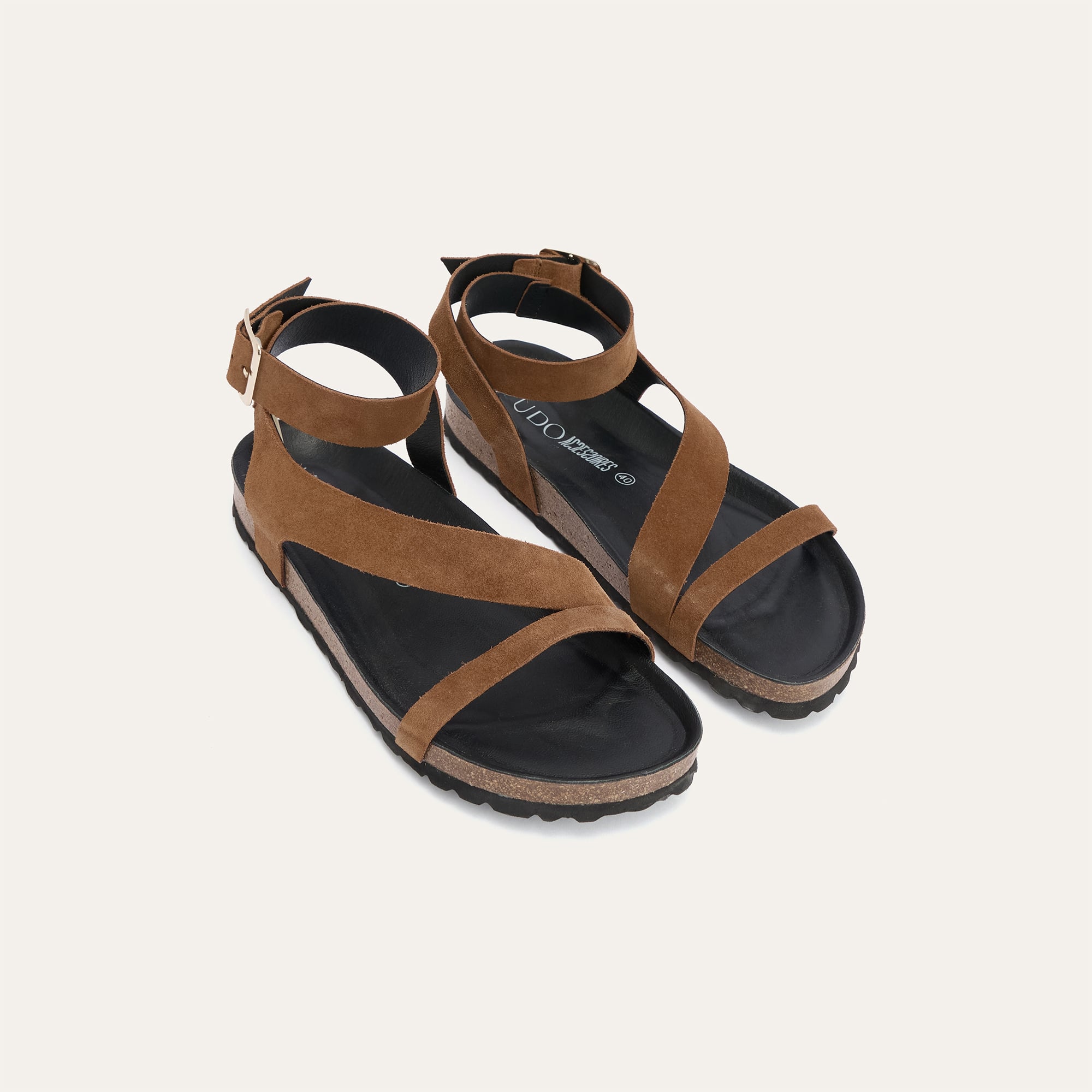 BANTLI HAKİKİ DERİ SANDALET