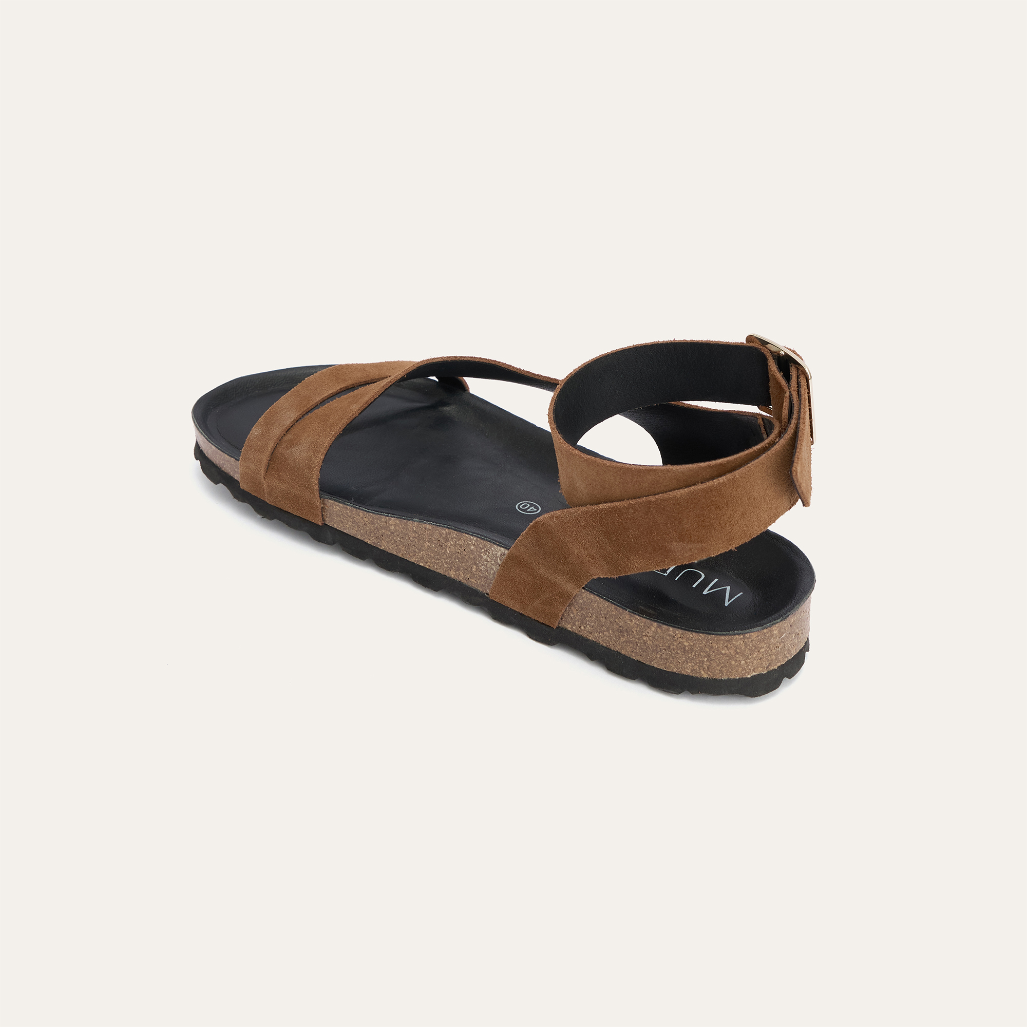 BANTLI HAKİKİ DERİ SANDALET