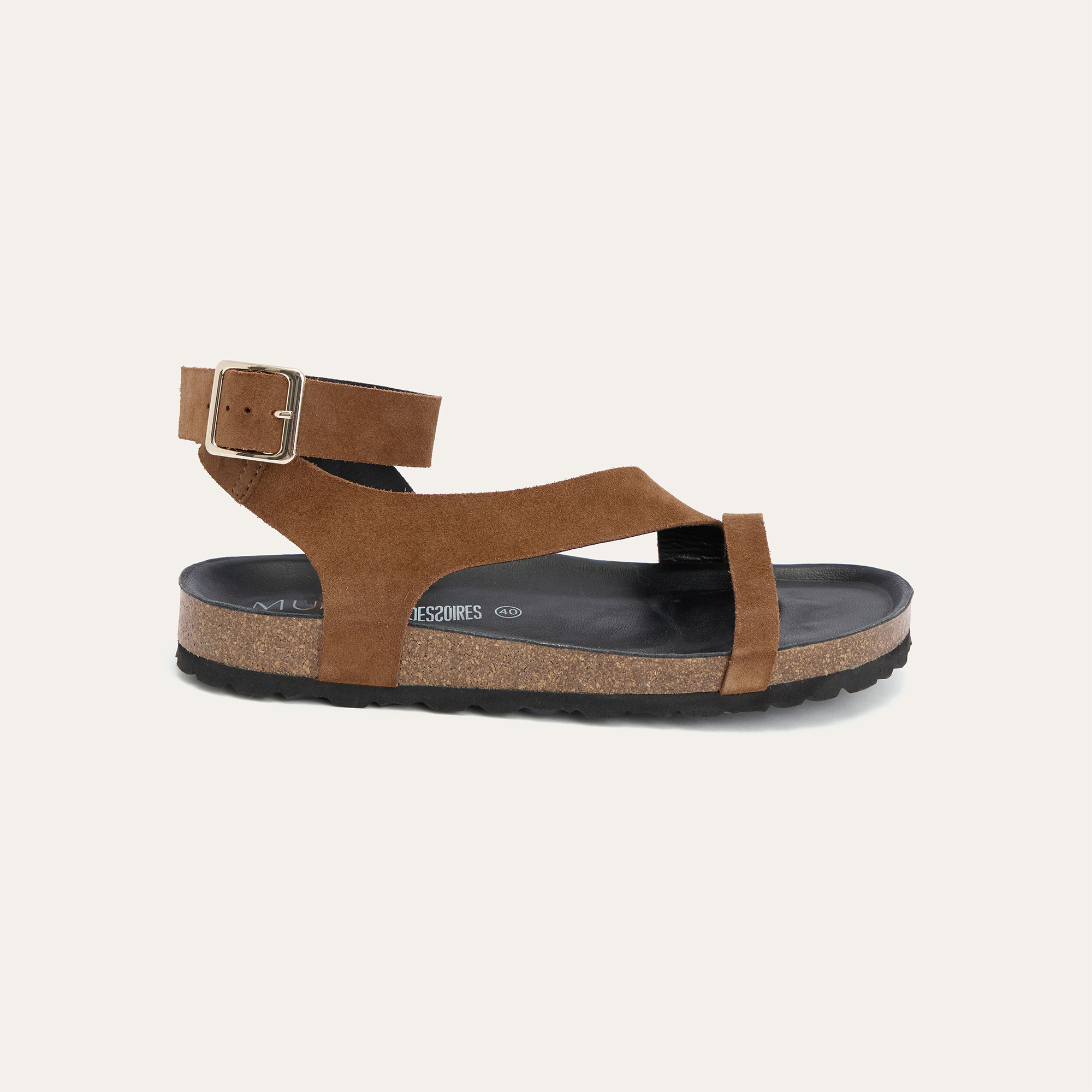 BANTLI HAKİKİ DERİ SANDALET