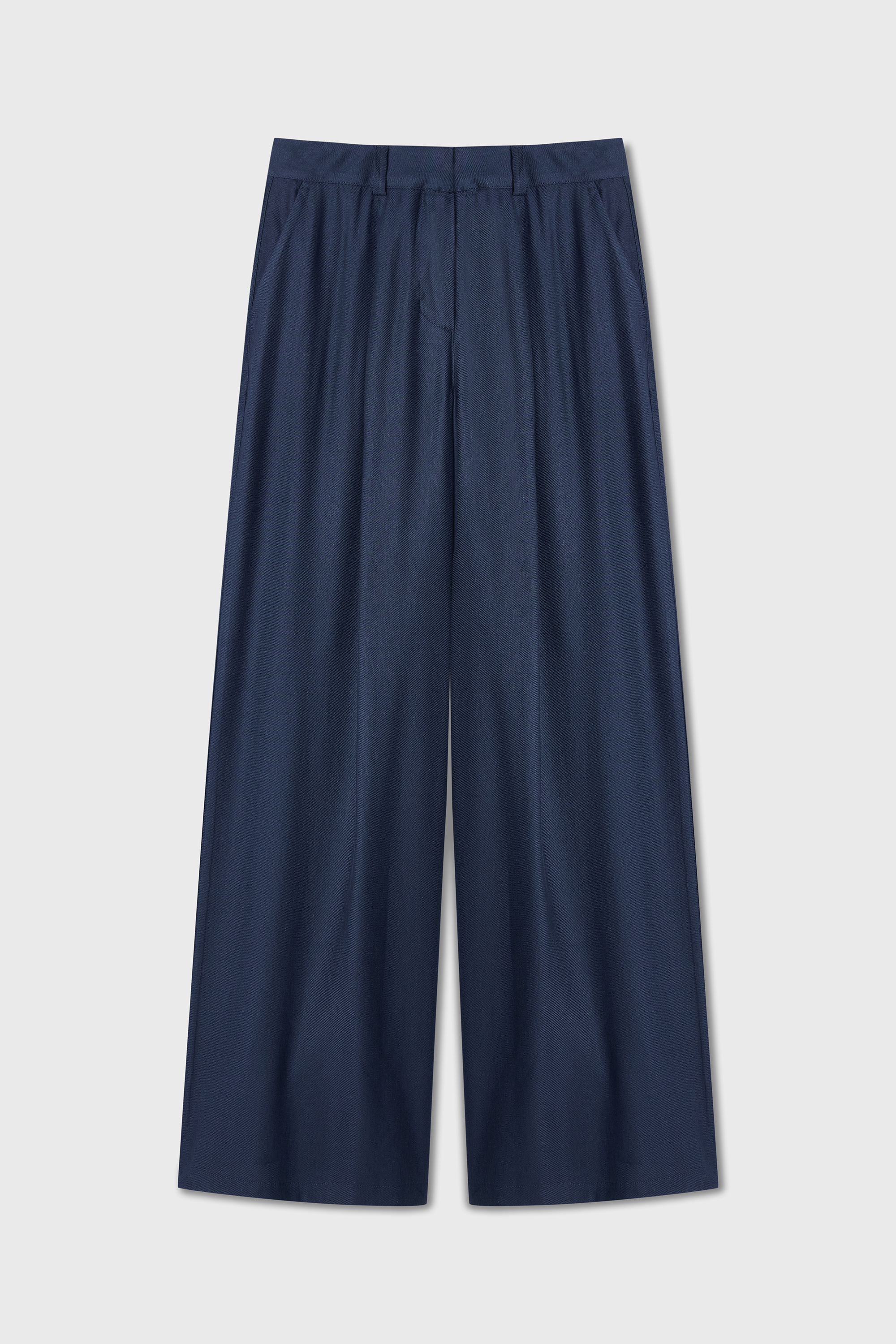 PİLELİ KETEN KARIŞIMLI PANTOLON