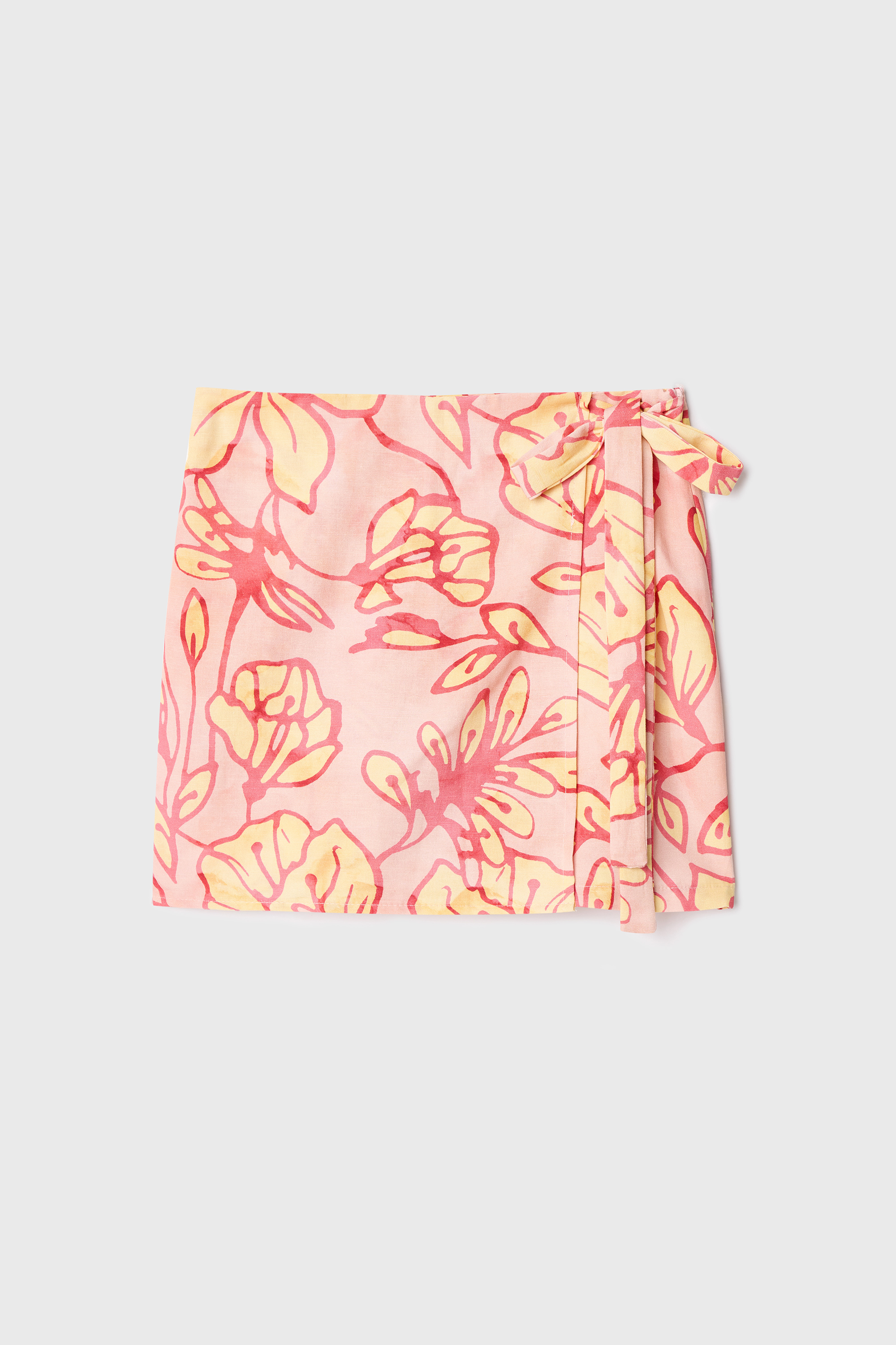 FLORAL BASKILI MİNİ ŞORT ETEK