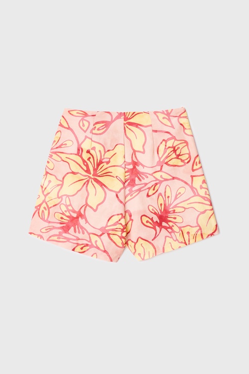  FLORAL BASKILI MİNİ ŞORT ETEK