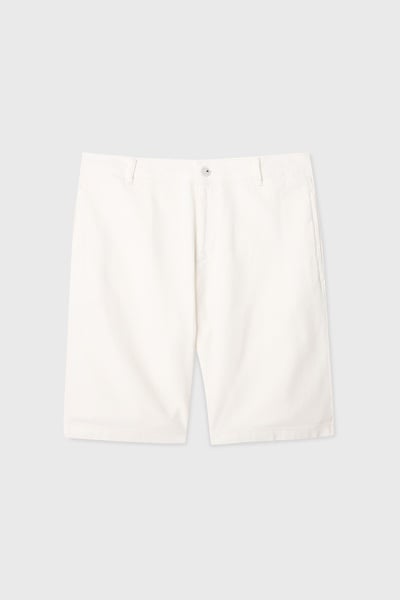 Mudo Erkek Kırık Beyaz Straight Fit Chino Şort