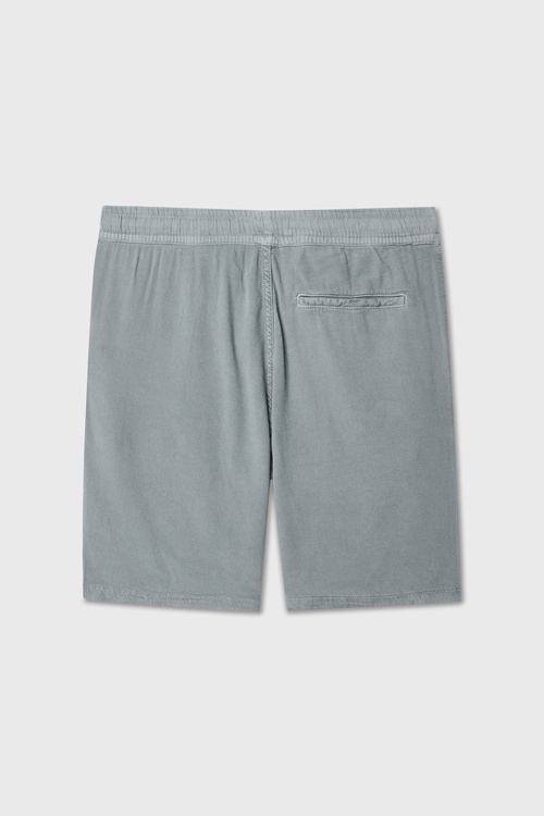  Erkek Yeşil Gri Straight Fit Bağlamalı Şort
