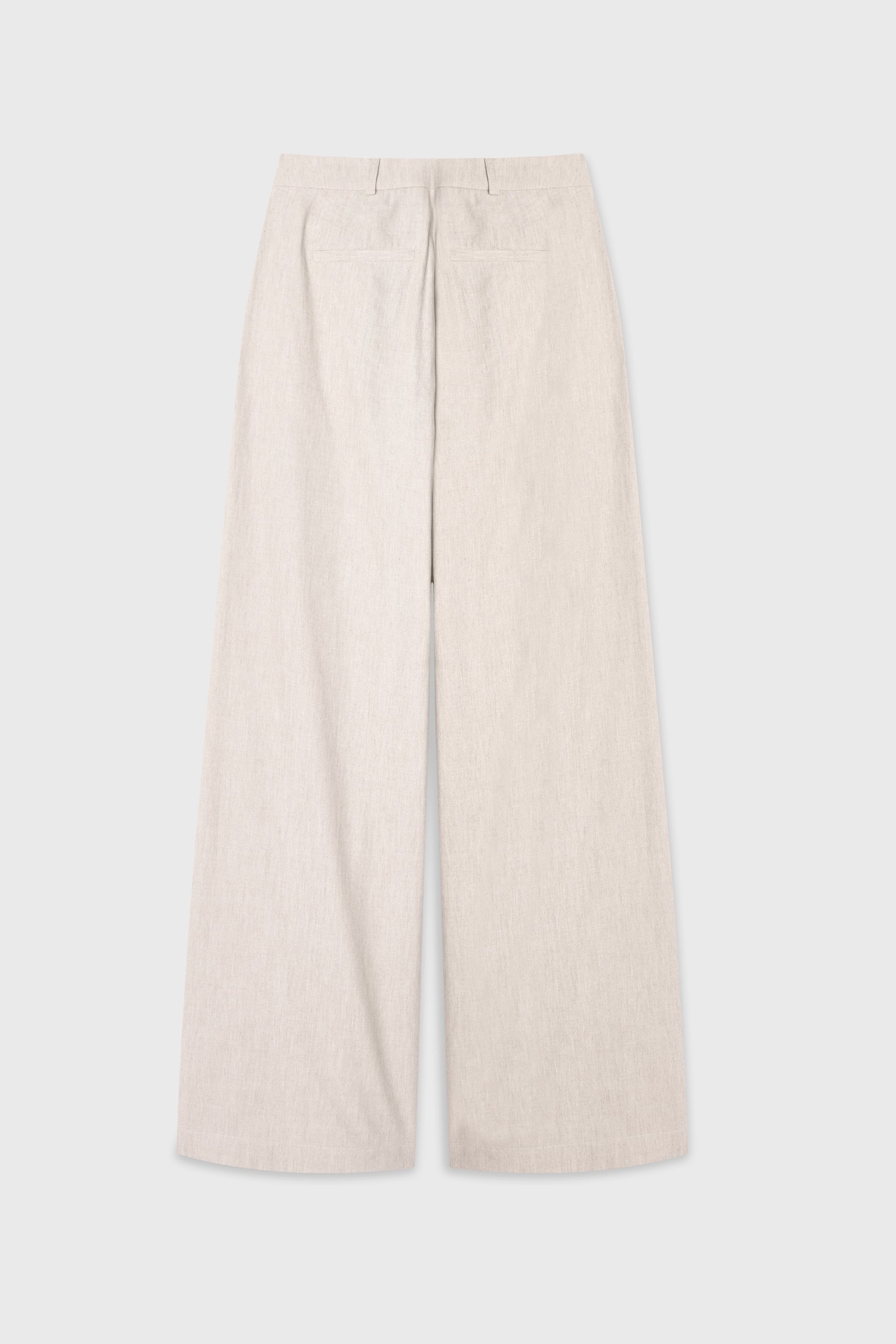 PİLE DETAYLI KETEN KARIŞIMLI PANTOLON