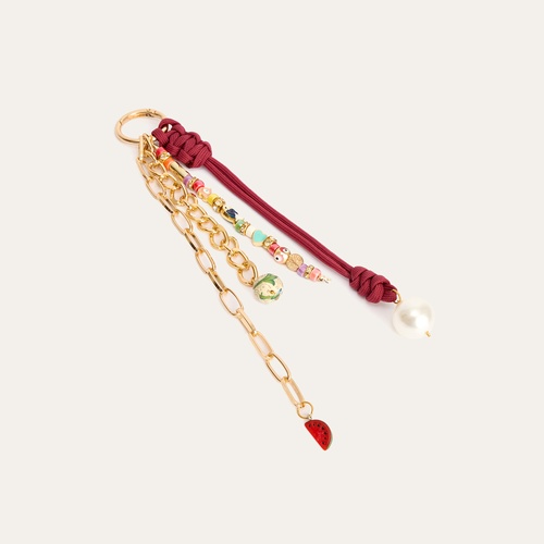  BONCUKLU ZİNCİRLİ ÇANTA CHARMI