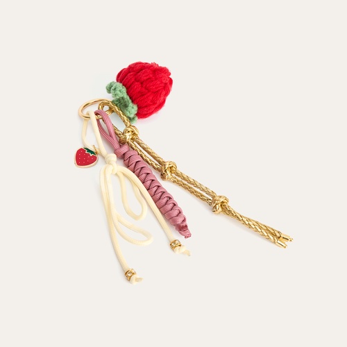 ÇİLEK DETAYLI ÇANTA CHARMI