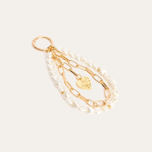  İNCİLİ ZİNCİR ÇANTA CHARMI