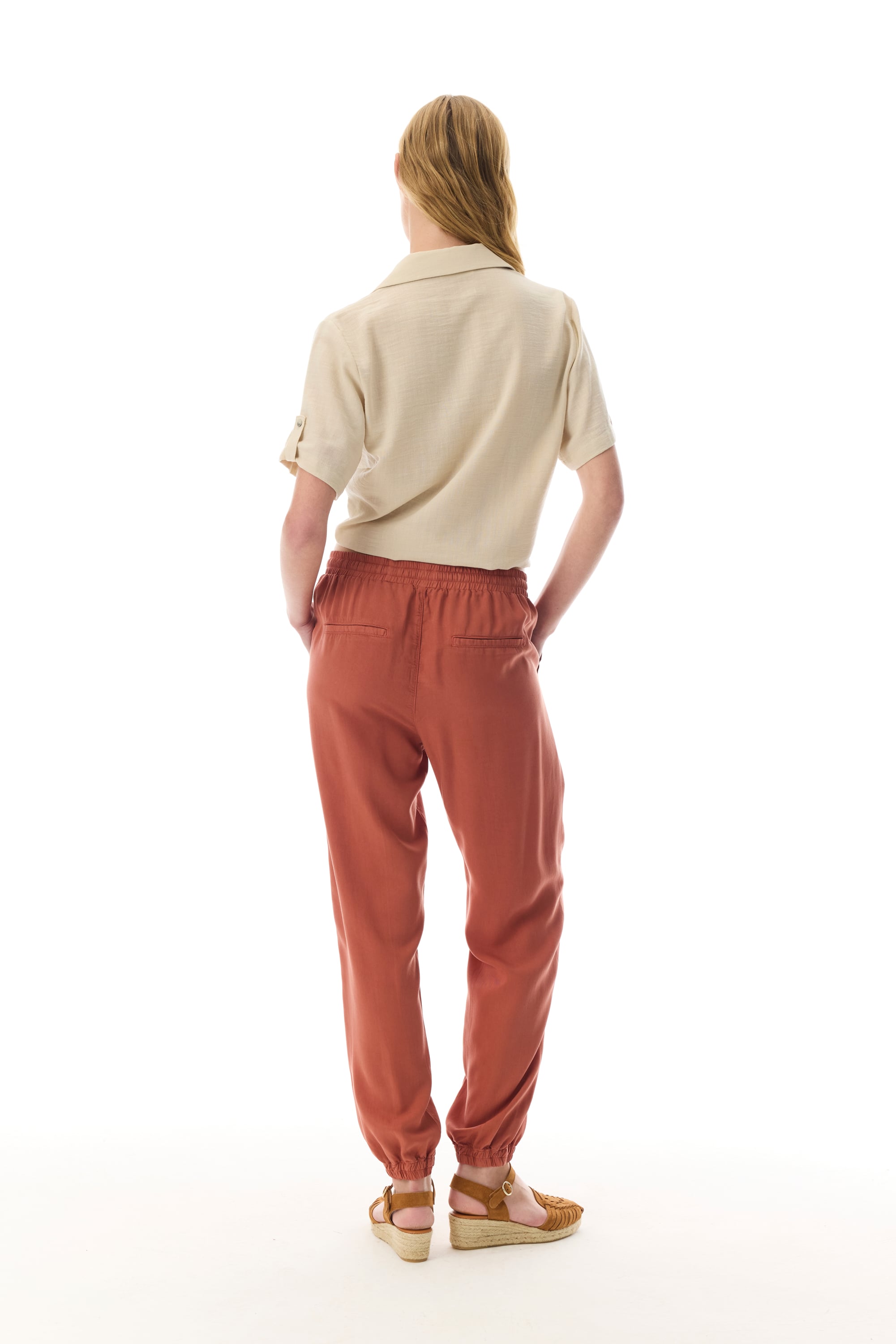 BELİ LASTİKLİ LİYOSEL JOGGER PANTOLON