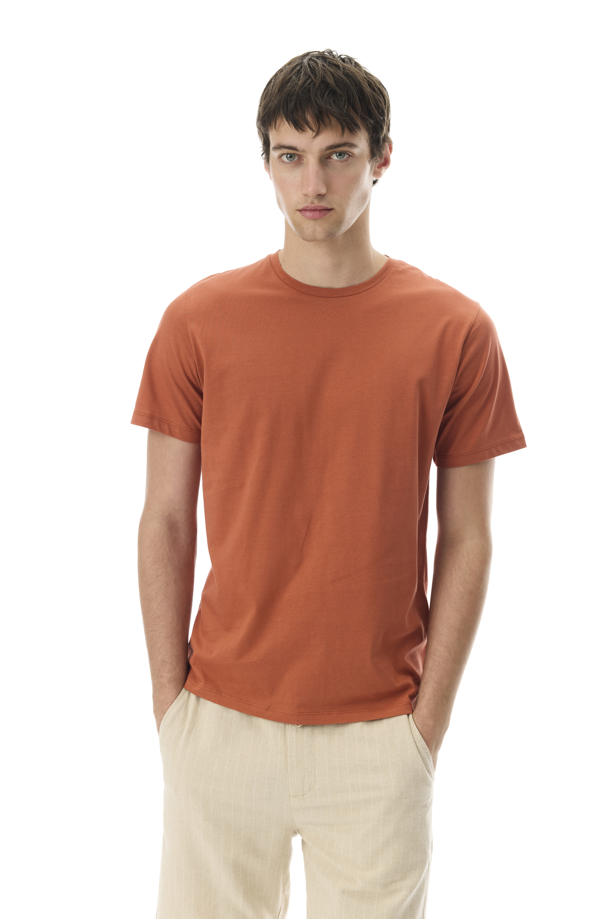 REGULAR FIT BİSİKLET YAKA T-SHIRT