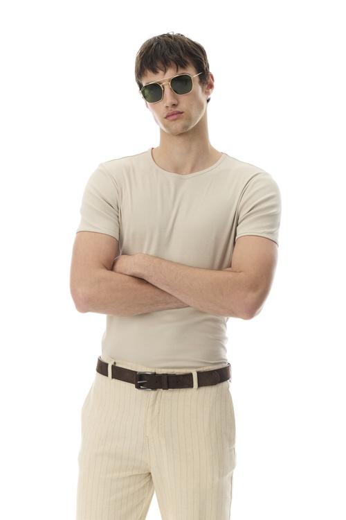  BİSİKLET YAKA KISA KOLLU T-SHIRT