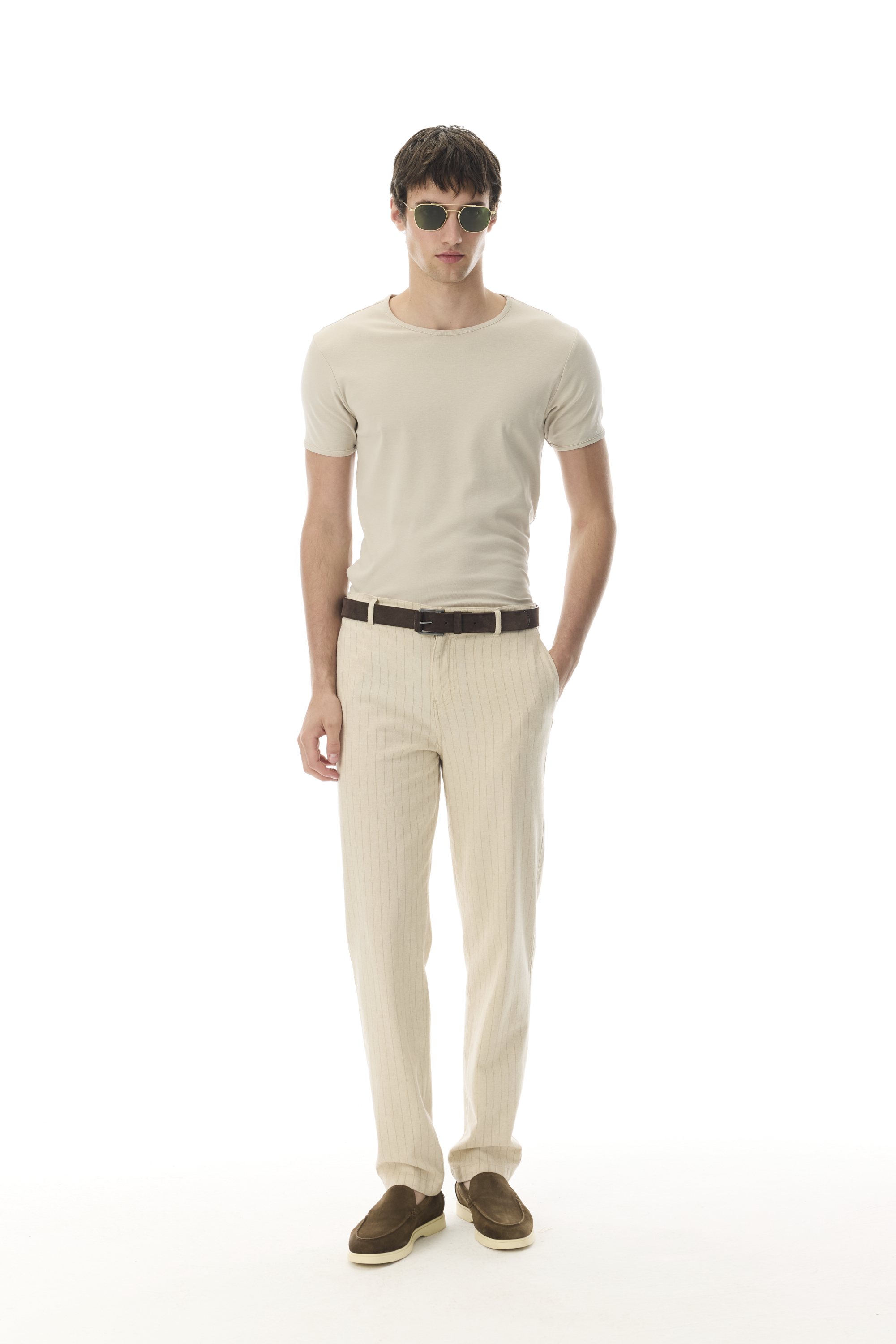 BİSİKLET YAKA KISA KOLLU T-SHIRT