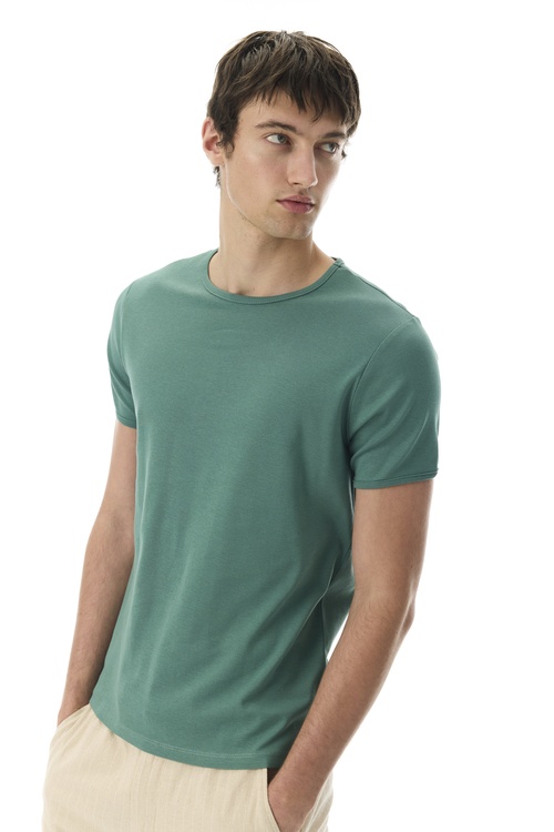  BİSİKLET YAKA KISA KOLLU T-SHIRT