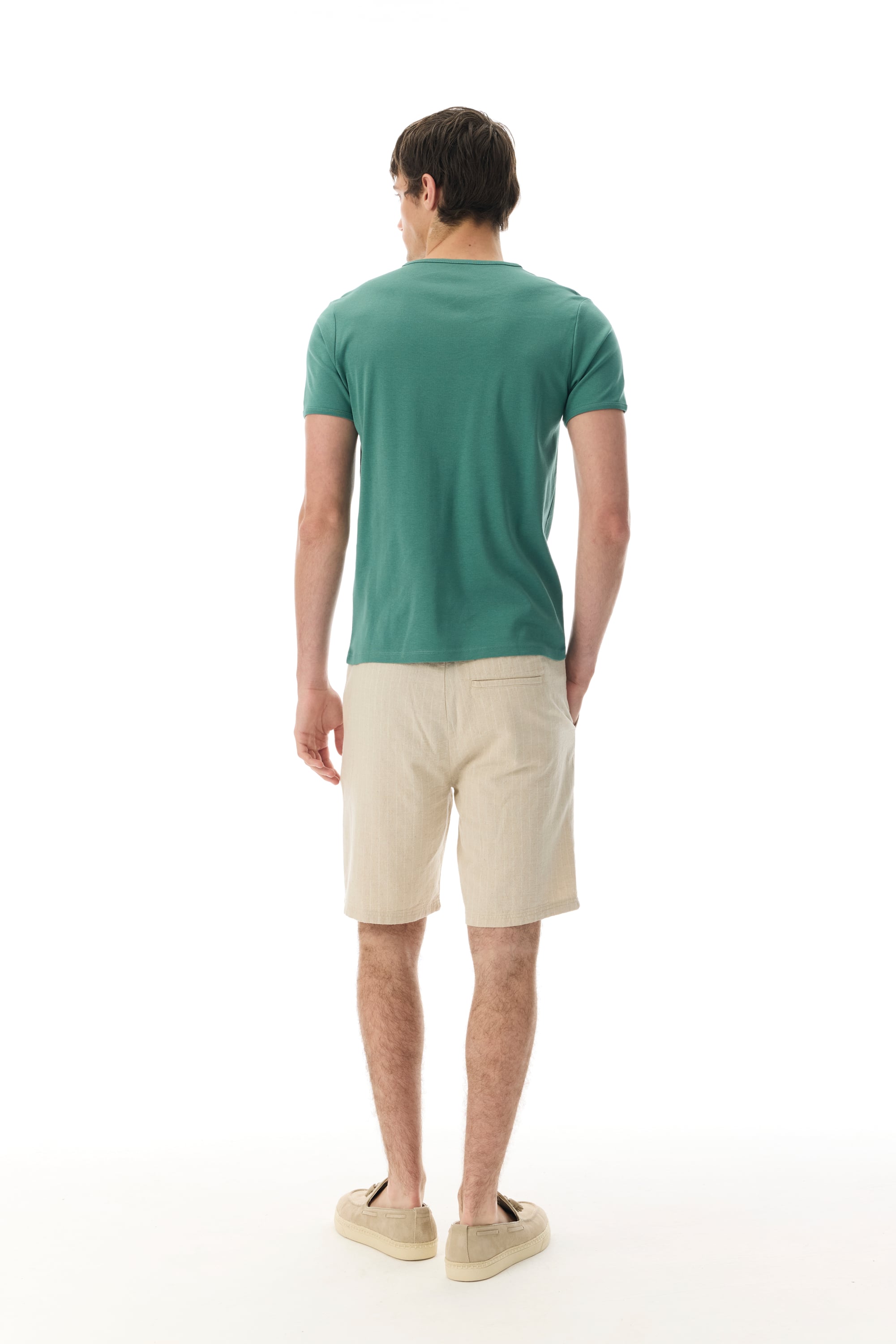 BİSİKLET YAKA KISA KOLLU T-SHIRT