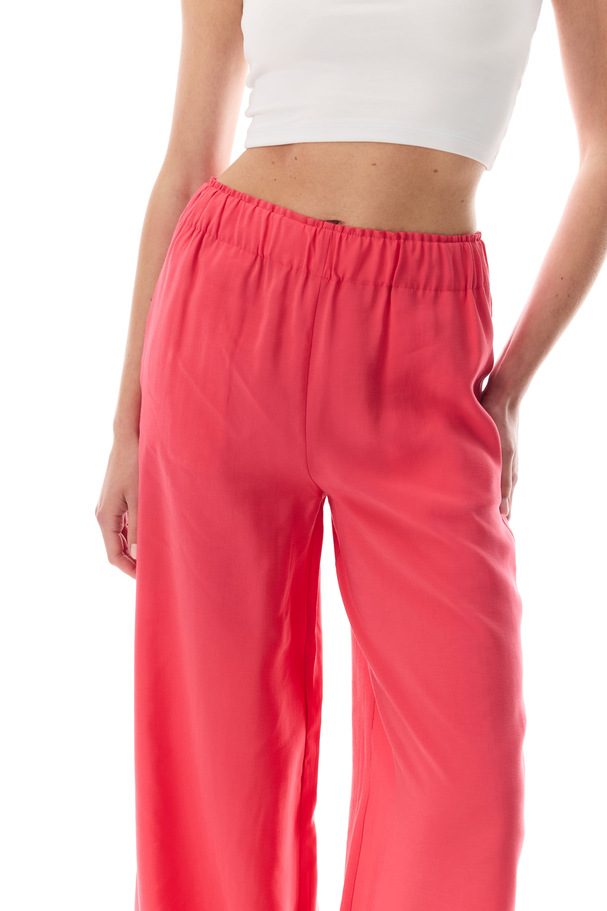 MODAL KARIŞIMLI RELAX FIT BELİ LASTİKLİ PANTOLON