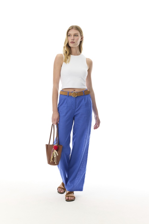  RELAX FIT KETEN KARIŞIMLI PANTOLON