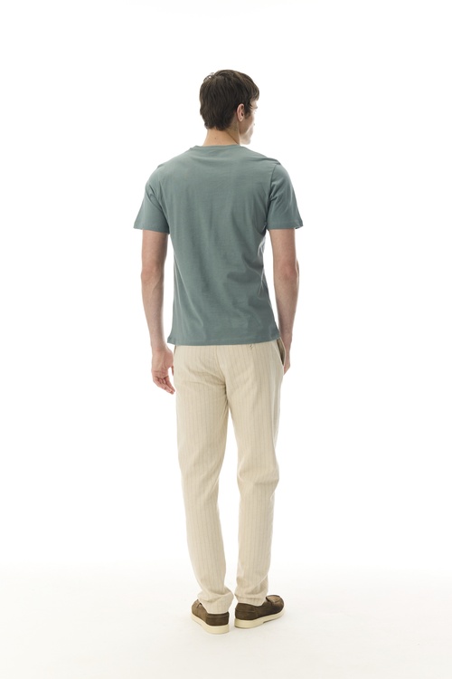  REGULAR FIT BİSİKLET YAKA T-SHIRT