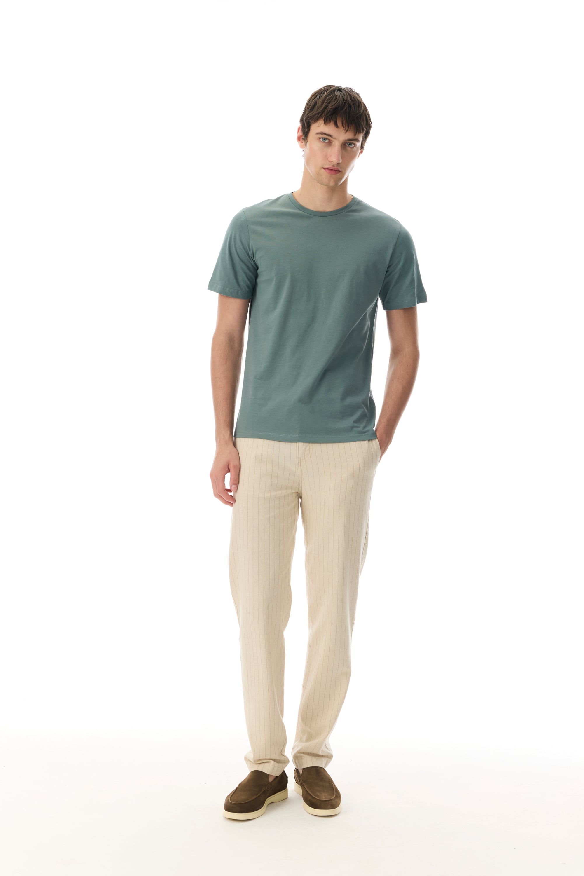 REGULAR FIT BİSİKLET YAKA T-SHIRT