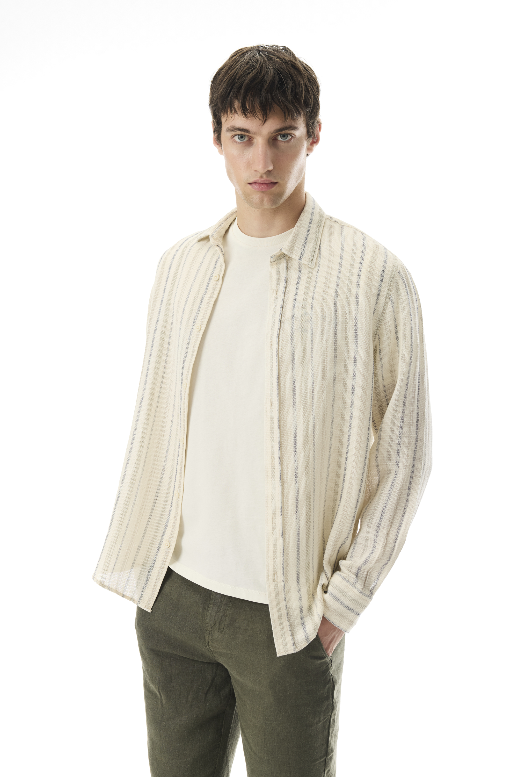 ÇİZGİLİ REGULAR FIT UZUN KOLLU GÖMLEK