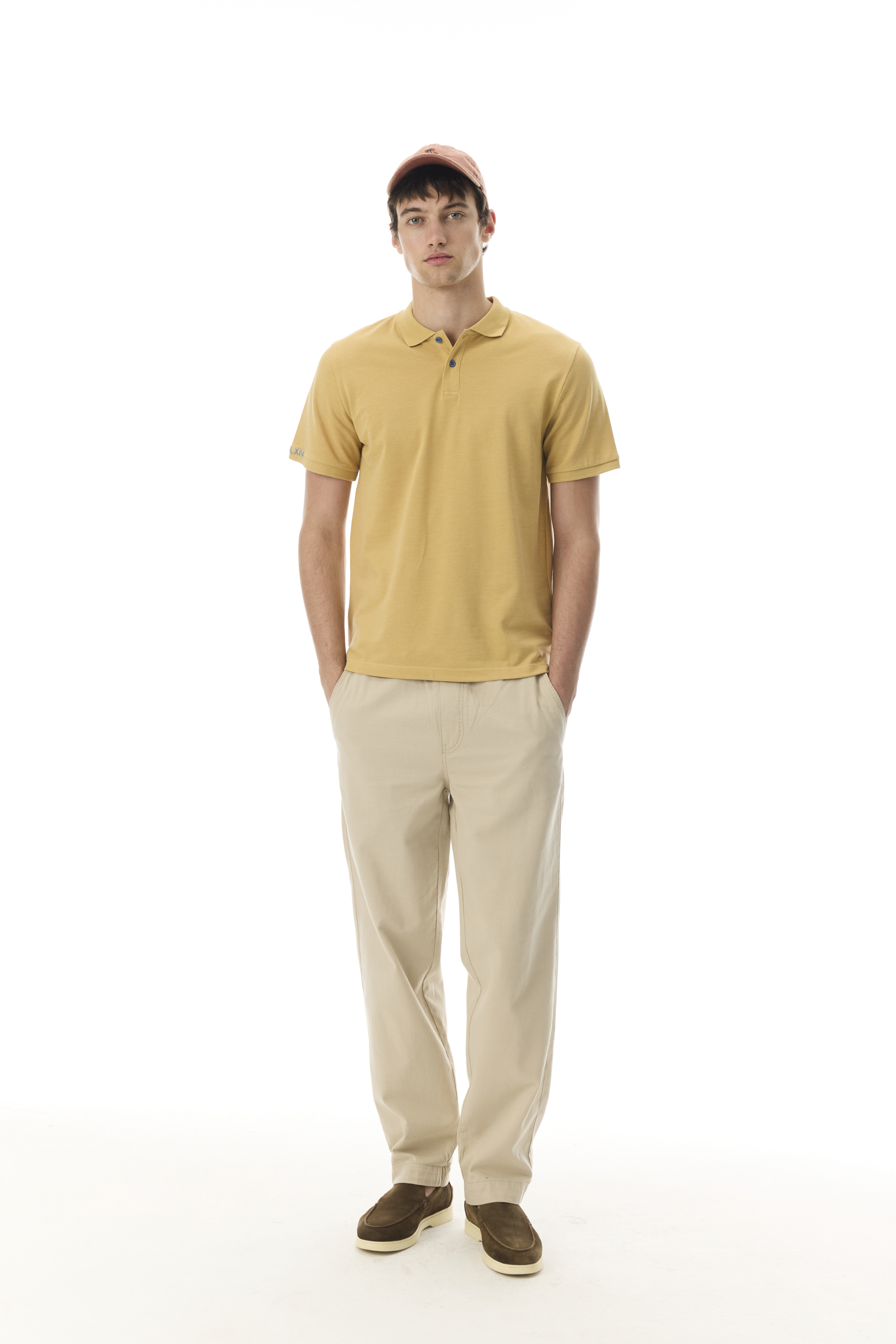 NAKIŞLI POLO YAKA T-SHIRT