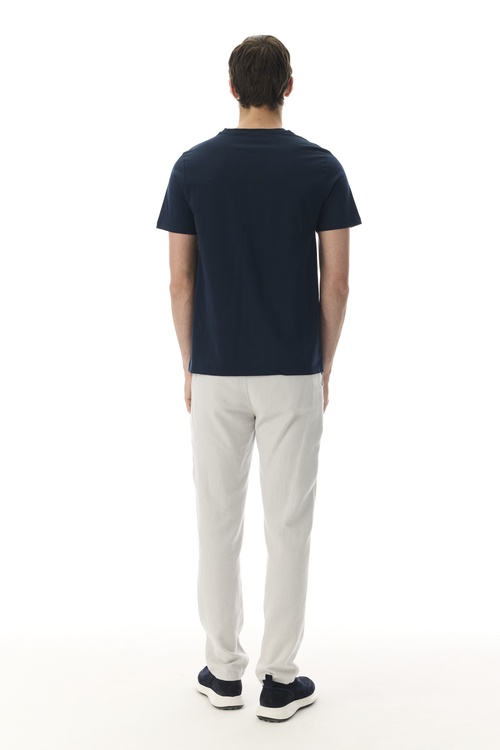  BASKILI BİSİKLET YAKA T-SHIRT