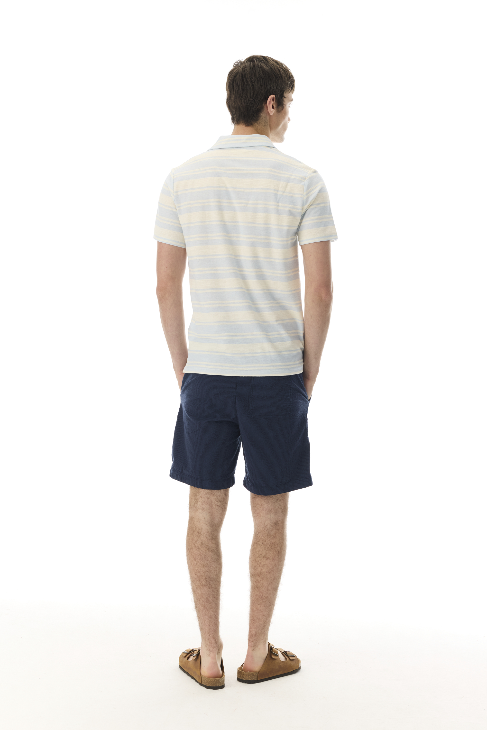 ÇİZGİLİ POLO YAKA KISA KOLLU T-SHIRT