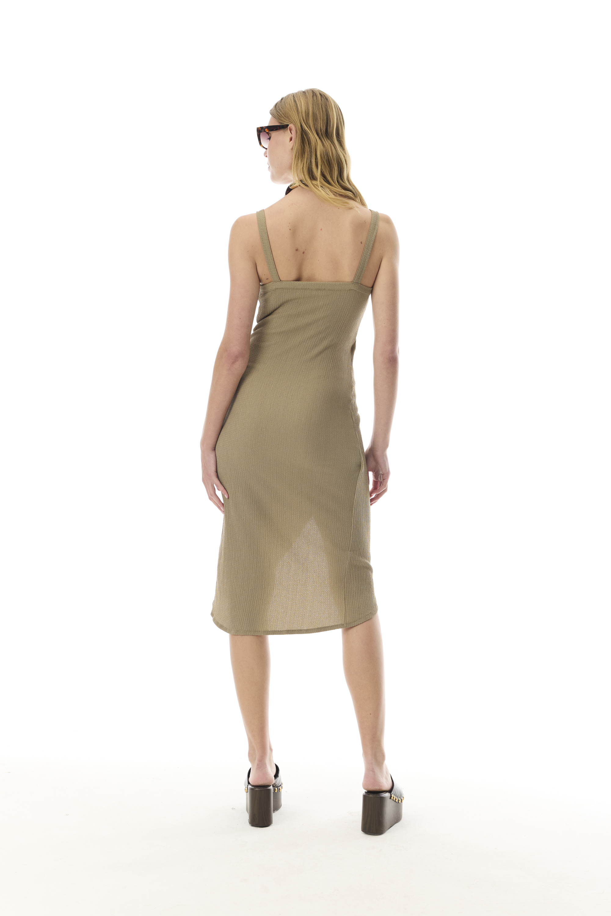 ASKILI ANVELOP MİDİ ELBİSE